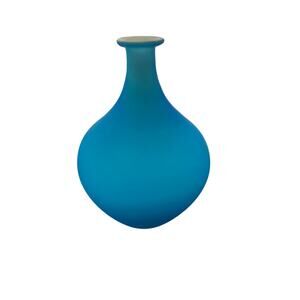 Carlo Moretti Murano Azure Blue Bud vase- 5”